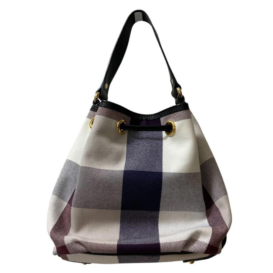ブルーレーベル　クレストブリッジ 巾着バッグ　BLUE LABEL BLUE LABEL CRESTBRIDGE（ブルーレーベルクレストブリッジ） 美品 巾着