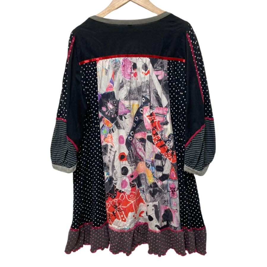 アルベルベロ　オレボレブラ　変形　チュニック　ブラウス　ブタさん　カラフル レディース アルベルベロ オレボレブラ 変形 チュニック ブラウス ブタ