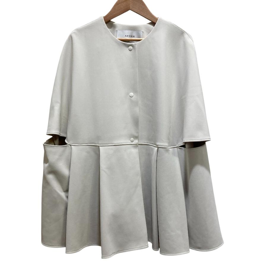 美品☆アドーア　クッションダンボールジャケット　38　グリーン系 ADORE（アドーア） 良品 25SS ADORE フルダルダンボールジャケット 531