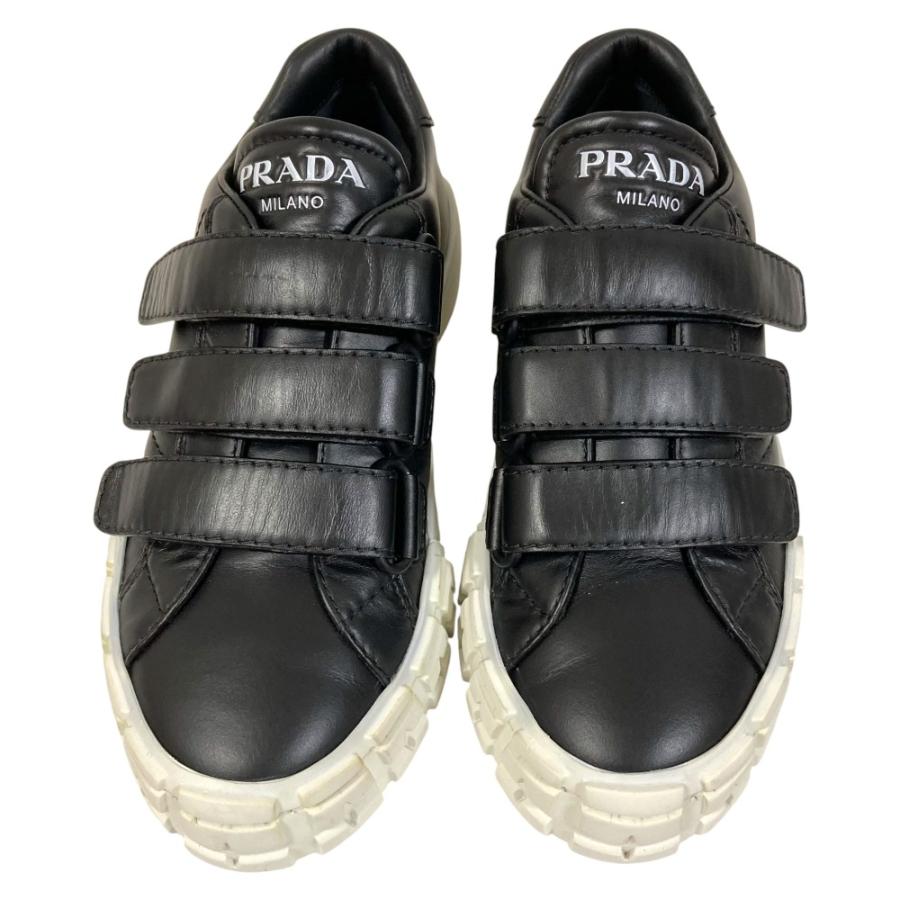 PRADA（プラダ） 良品 レザー ベルクロ スニーカー サイズ34.5 約21.5