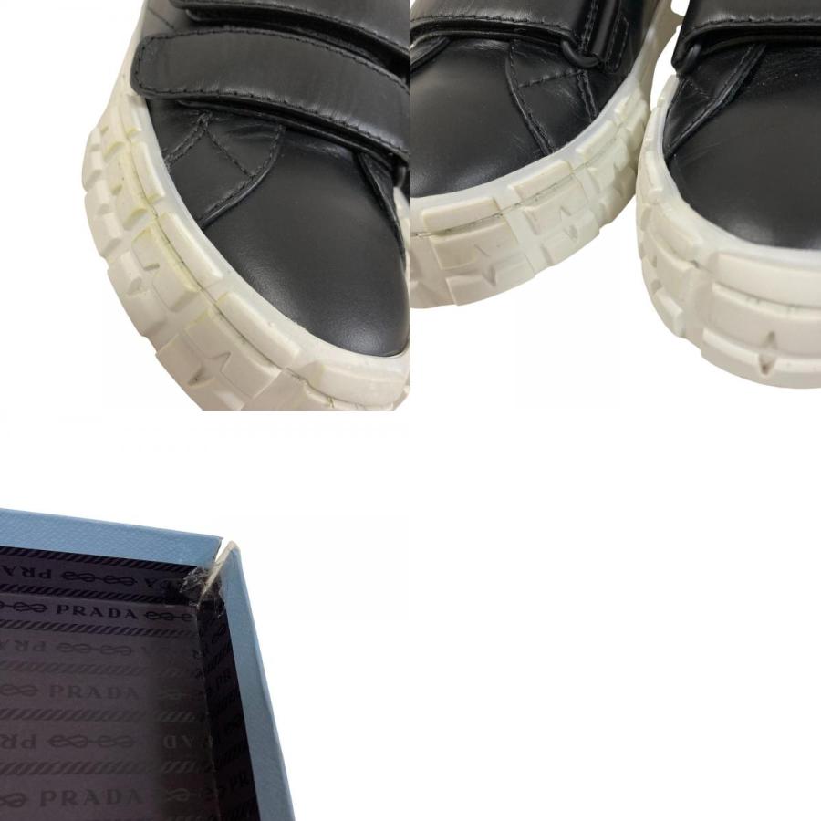 PRADA（プラダ） 良品 レザー ベルクロ スニーカー サイズ34.5 約21.5
