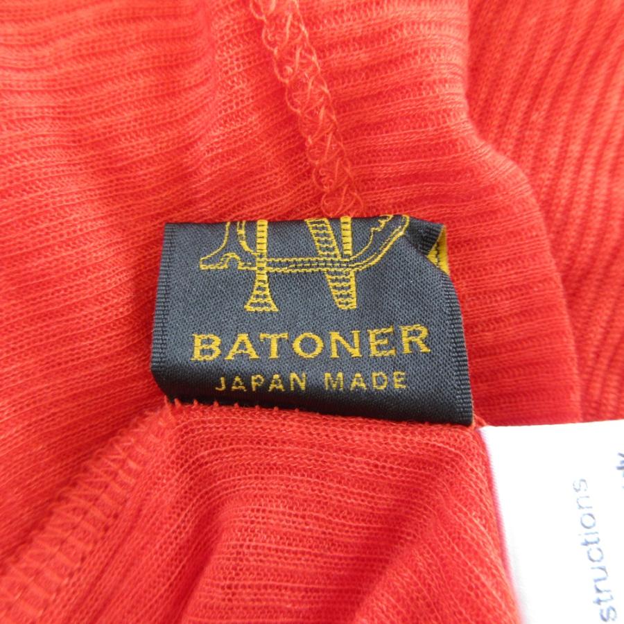 BATONER（バトナー） 美品 MELTY RIB U NECK LONG SLEEVE T-SHIRT リブ 