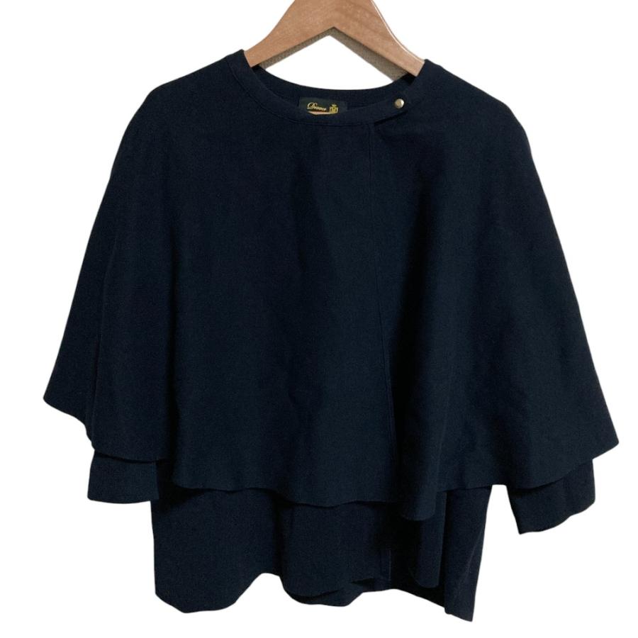 DRAWER（ドゥロワー） 美品 ミラノ編みケープカーディガン 6515-105 