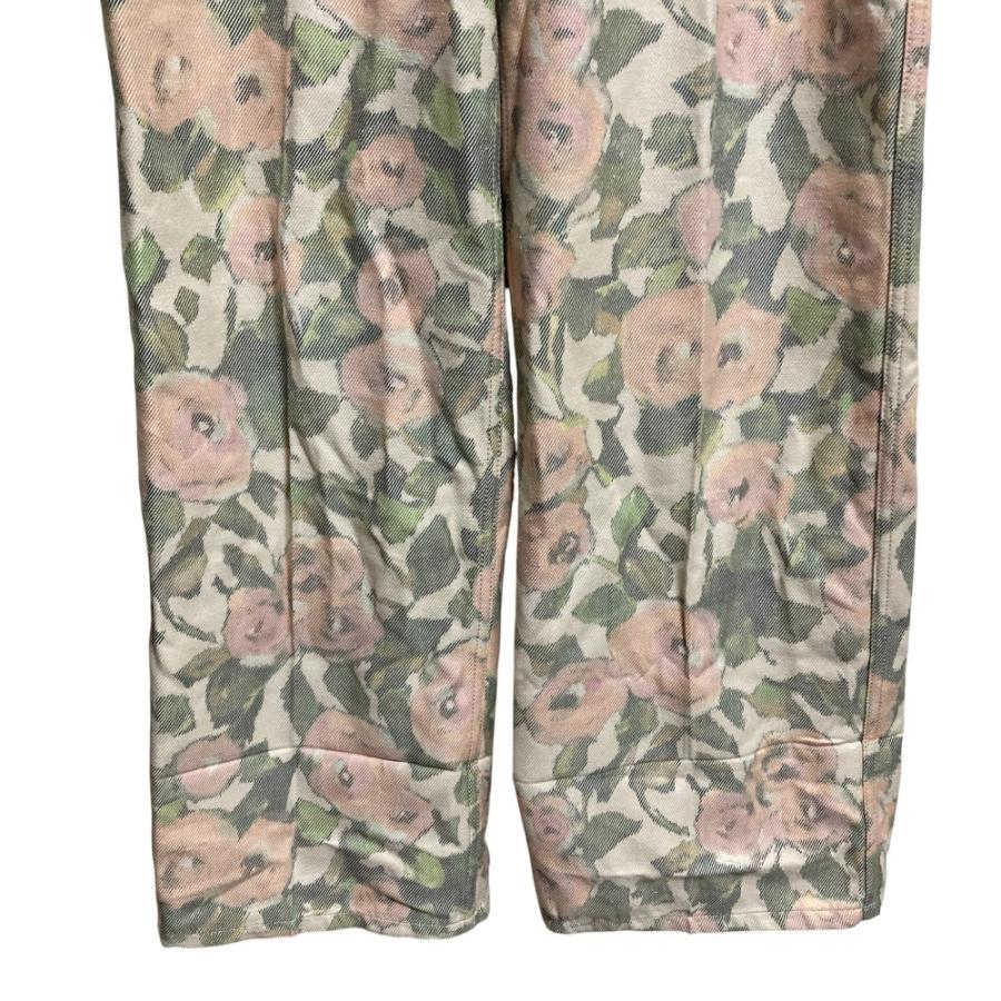 Drawerドゥロワー＊シルク100% イージーパンツ 花柄 M DRAWER（ドゥロワー） 美品 フラワープリント パンツ 6514-299-1400