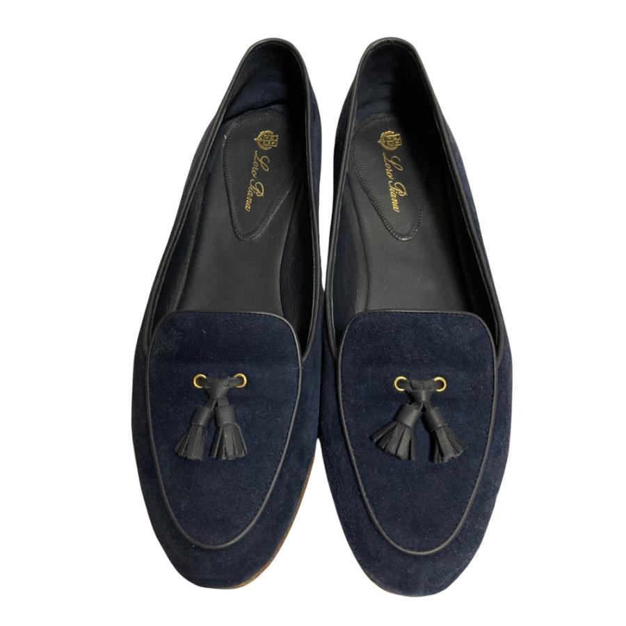 Loro Piana（ロロピアーナ） 美品 タッセル スエード ローファー