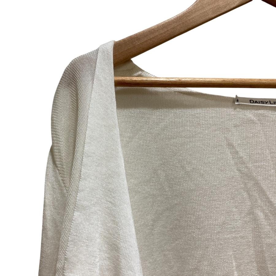 美品 DAISY LIN for FOXEY デイジーリン フォー フォクシー シーウィード カーディガン 06165 サイズ40 ホワイト レディース 古着 中古 USED 美品 DAISY LIN for FOXEY デイジーリン フォー フォクシー シー