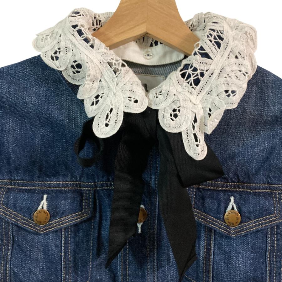 LANVIN en Bleu 美品 ランバンオンブルー レースカラー デニム
