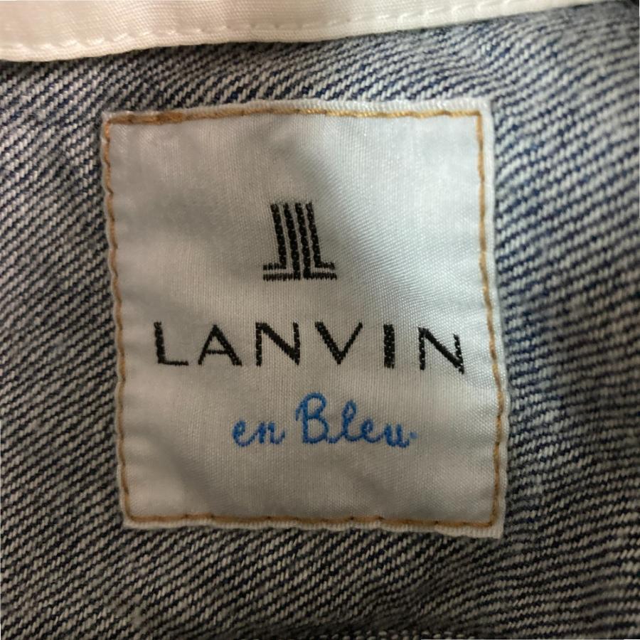 LANVIN en Bleu 美品 ランバンオンブルー レースカラー デニム
