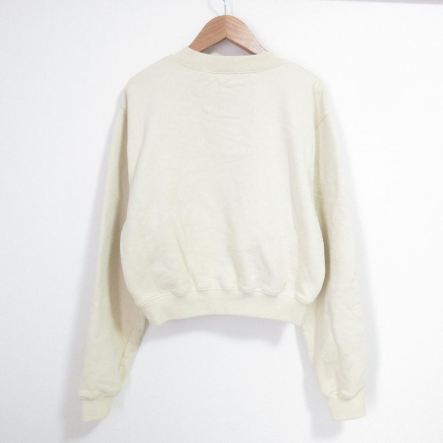 off-white スウェット 良品 Off-White オフホワイト クロップド プルオーバースウェット