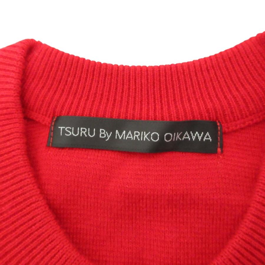 美品 24AW TSURU By MARIKO OIKAWA ツルバイマリコオイカワ Larissa パール ニット カーディガン KN-2242150 フリーサイズ ブラック レディース 古着 中古 USED TSURU by Mariko Oikawa（ツルバイマリコオイカワ） 美品 24AW TSURU