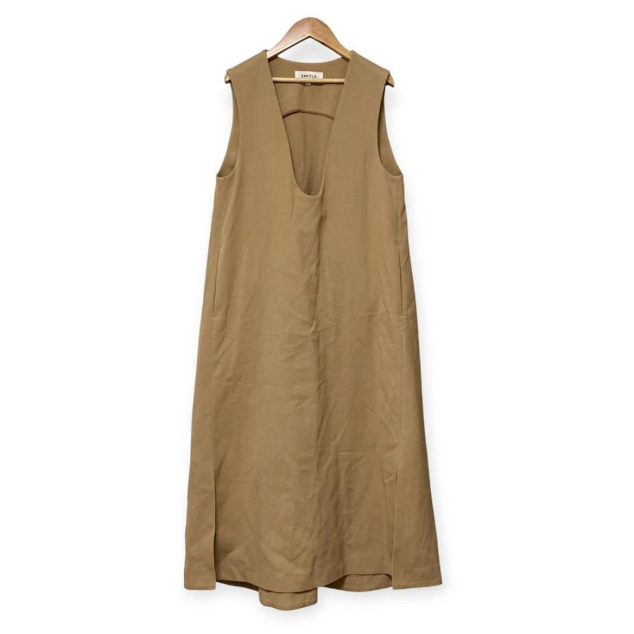 ENFOLD（エンフォルド） 良品 ノースリーブ Aライン ロングワンピース