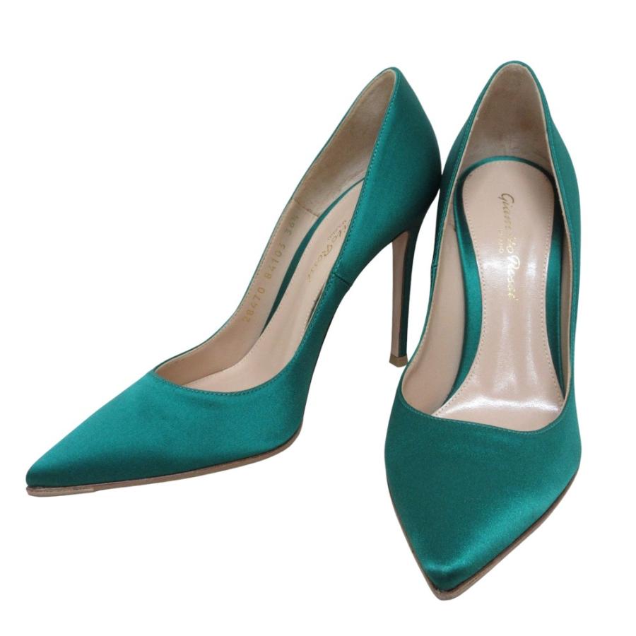 Gianvito Rossi（ジャンヴィト ロッシ） 新品同様 サテン ポインテッド