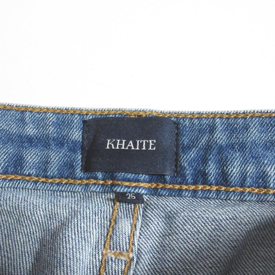 KHAITEブルーダメージデニムパンツ 美品 KHAITE ケイト THE RAQUEL JEAN フレア デニムパンツ ジーンズ