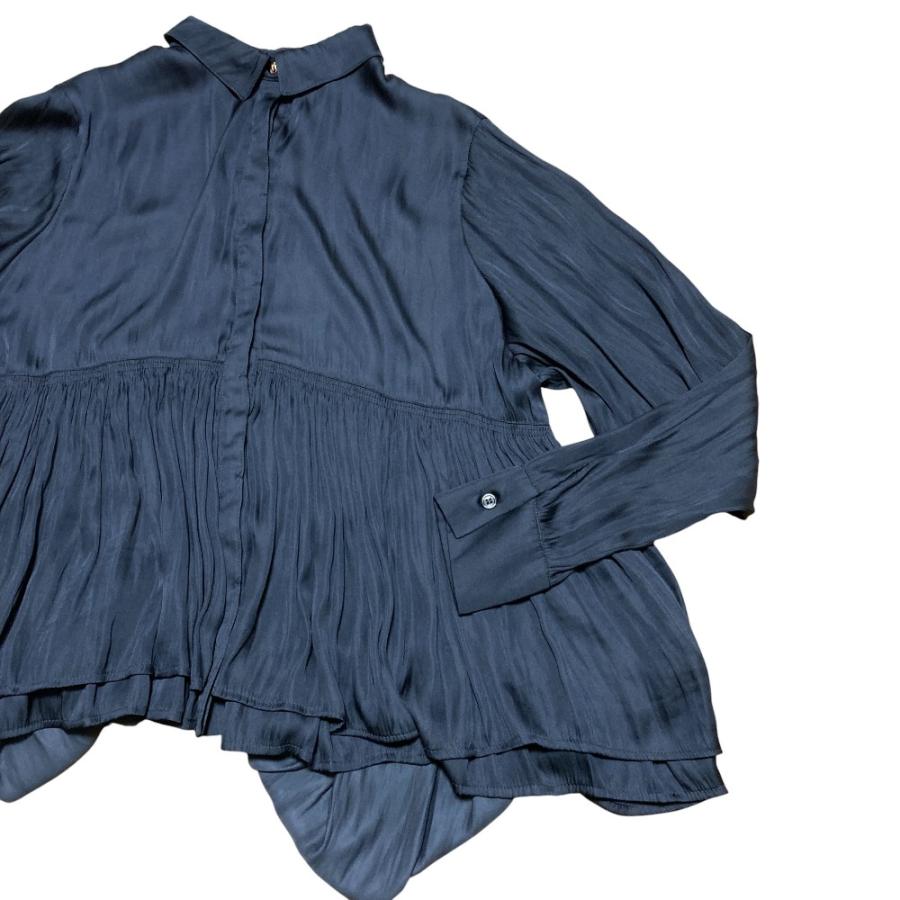 美品 24AW SLOBE IENA スローブイエナ ペプラムティアードブラウス