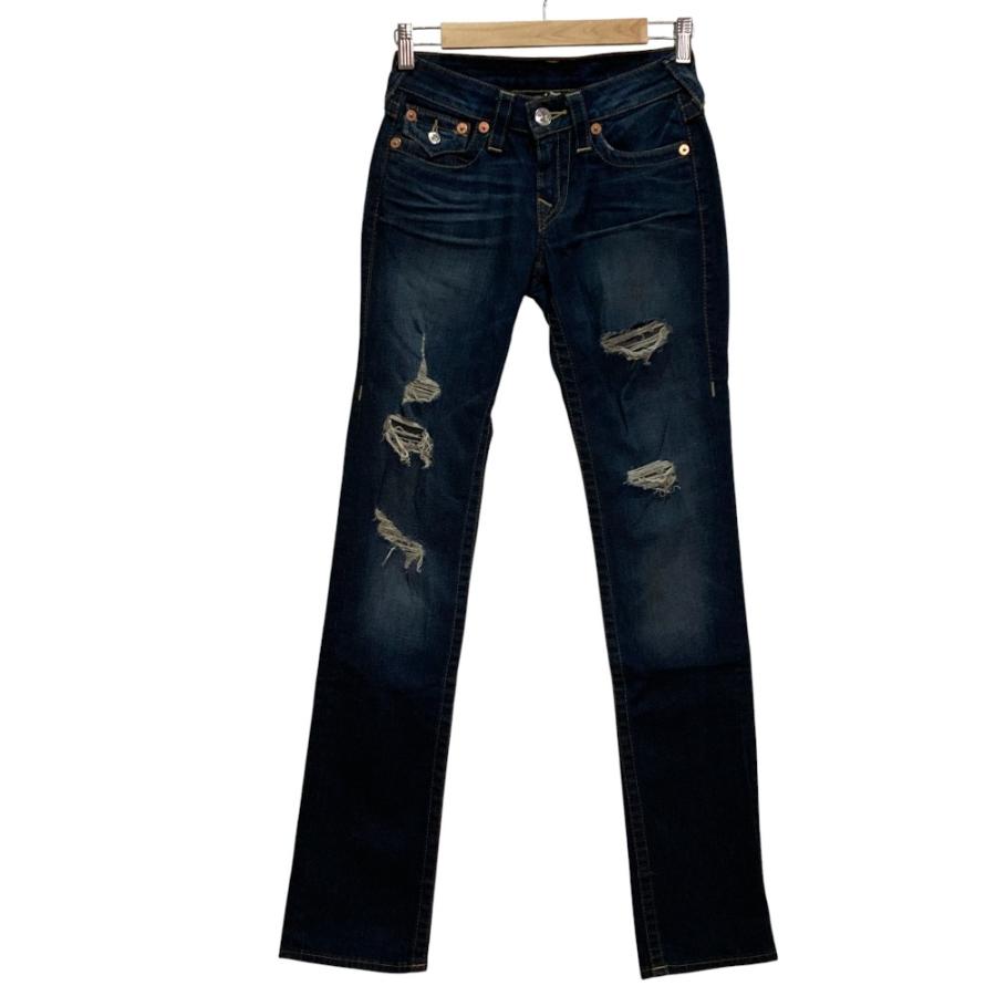 TRUE RELIGION（トゥルーレリジョン） 良品 SLIM STRAIGHT クラッシュ 