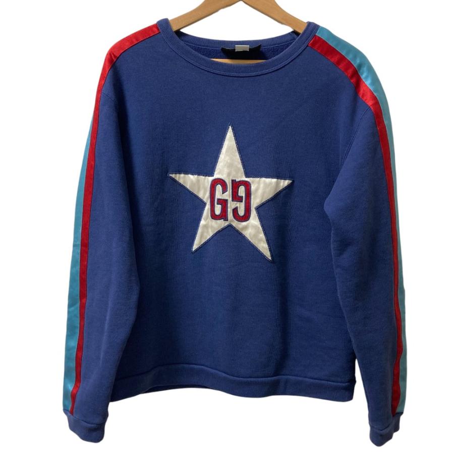GUCCI（グッチ） 良品 STAR PATCHED LOGO SWEAT CREW トレーナー
