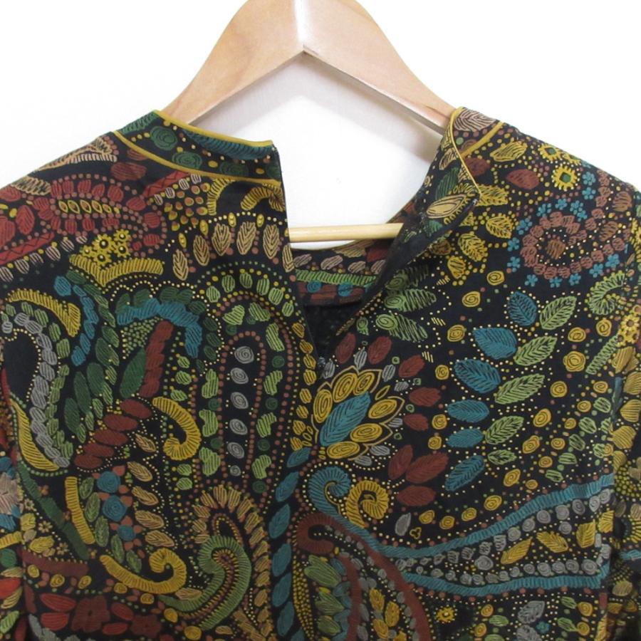 LEONARD（レオナール） 美品 ペイズリープリント ウール×シルク 長袖 