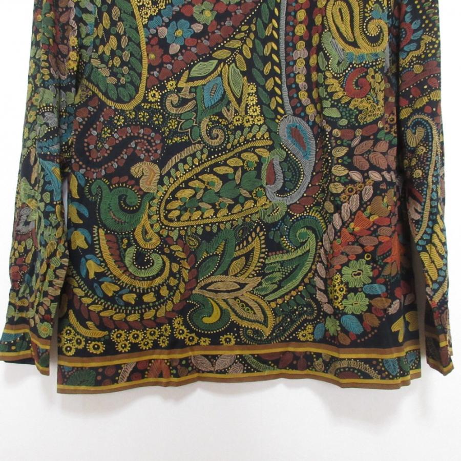 LEONARD（レオナール） 美品 ペイズリープリント ウール×シルク 長袖 
