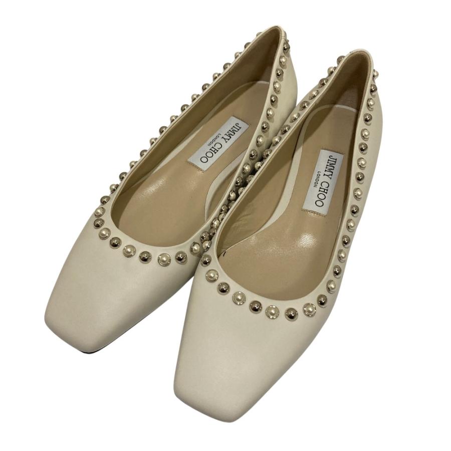 JIMMY CHOO（ジミーチュウ） 新品同様 Mirele スクエアトゥ スタッズ
