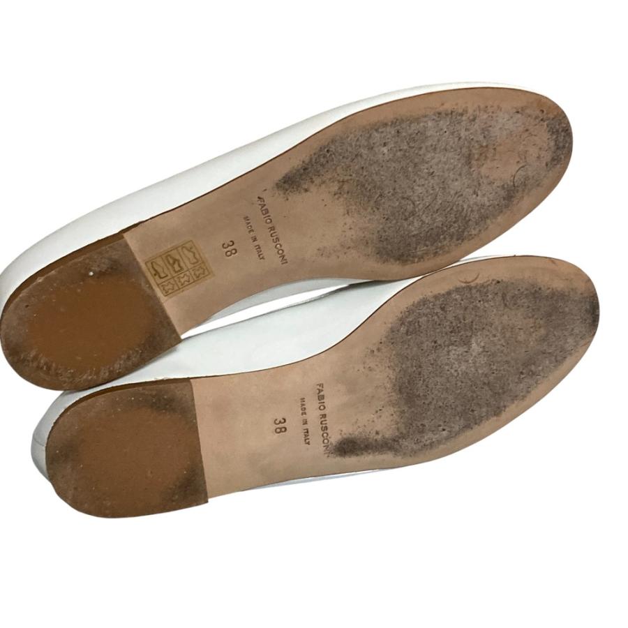 FABIO RUSCONI（ファビオルスコーニ） 良品 パテントレザー リボン