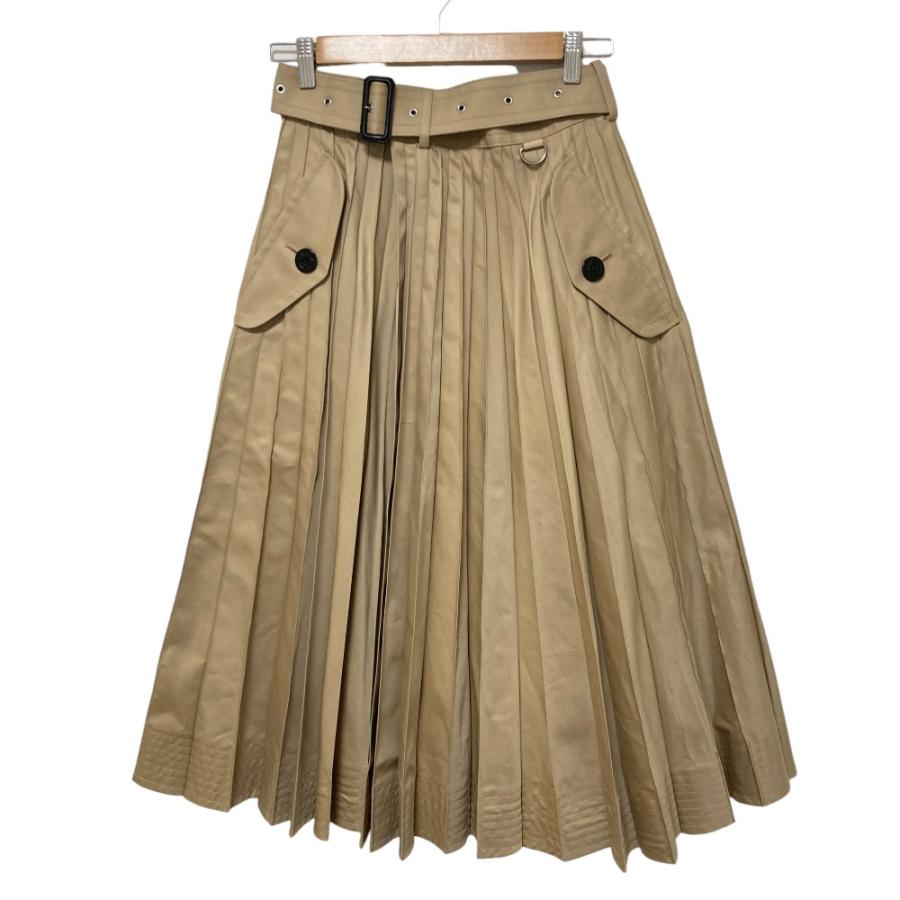 sacai（サカイ） 良品 Cotton Gabardine Skirt プリーツ ラップ