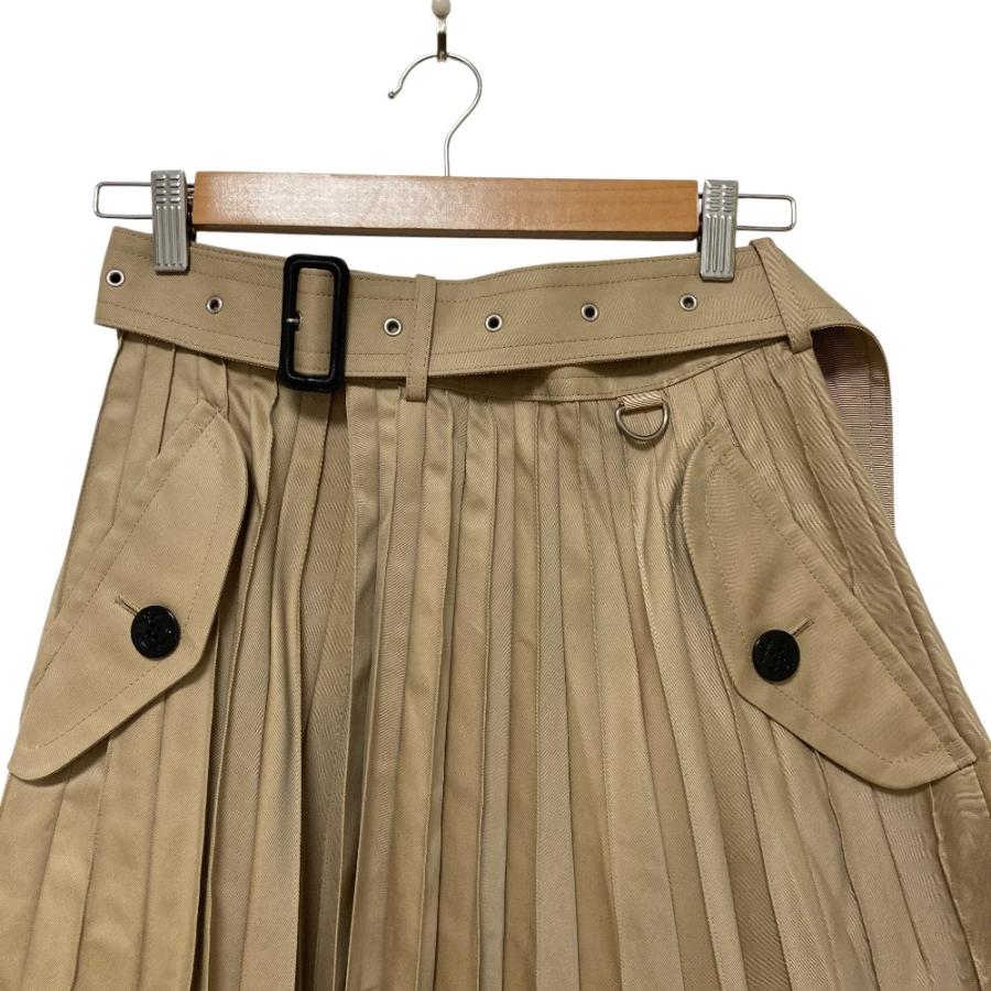 sacai（サカイ） 良品 Cotton Gabardine Skirt プリーツ ラップ