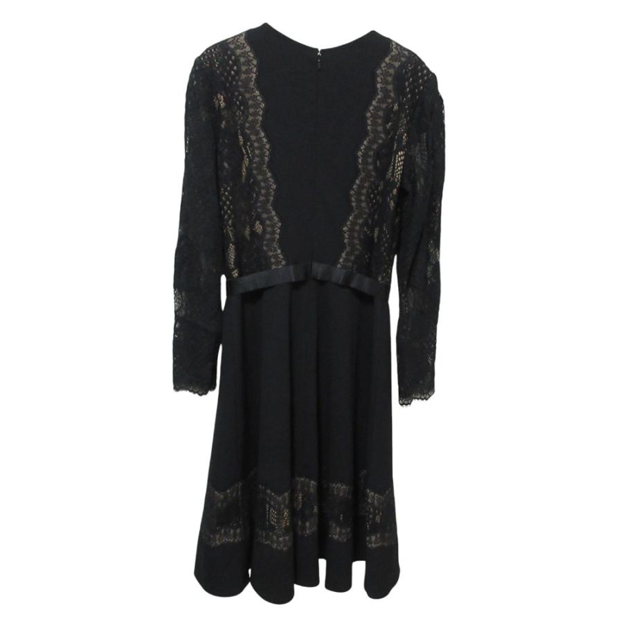 TADASHI SHOJI レースコンビワンピース Tadashi Shoji 美品 タダシショージ レースコンビ ドレス 長袖 ロング