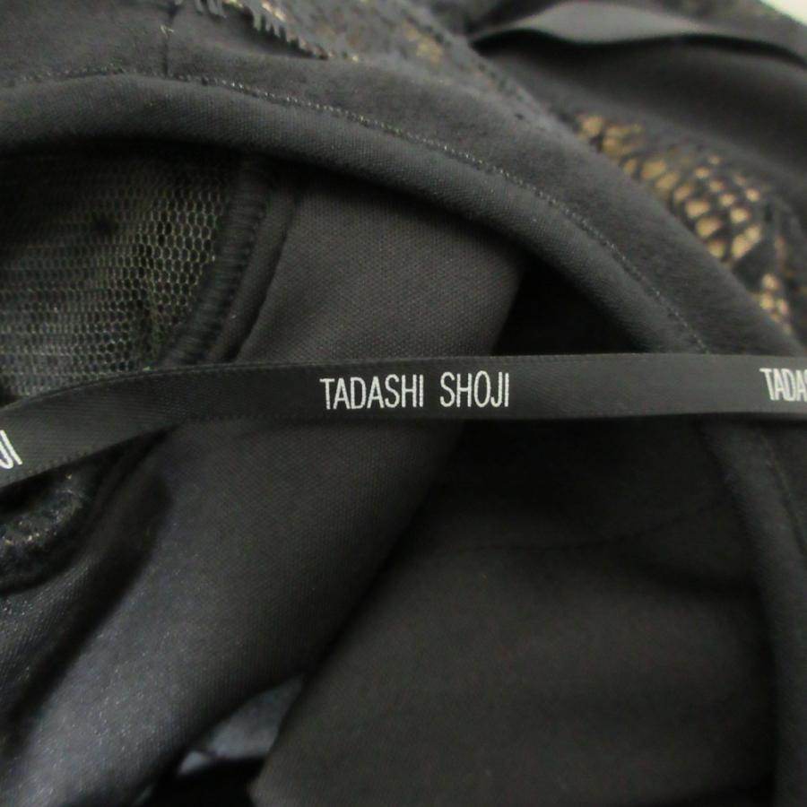 TADASHI SHOJI レースコンビワンピース Tadashi Shoji 美品 タダシショージ レースコンビ ドレス 長袖 ロング