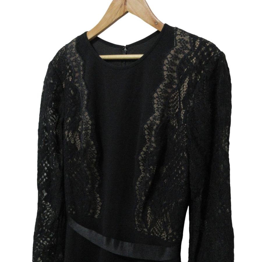 Tadashi Shoji 美品 タダシショージ レースコンビ ドレス 長袖 ロング
