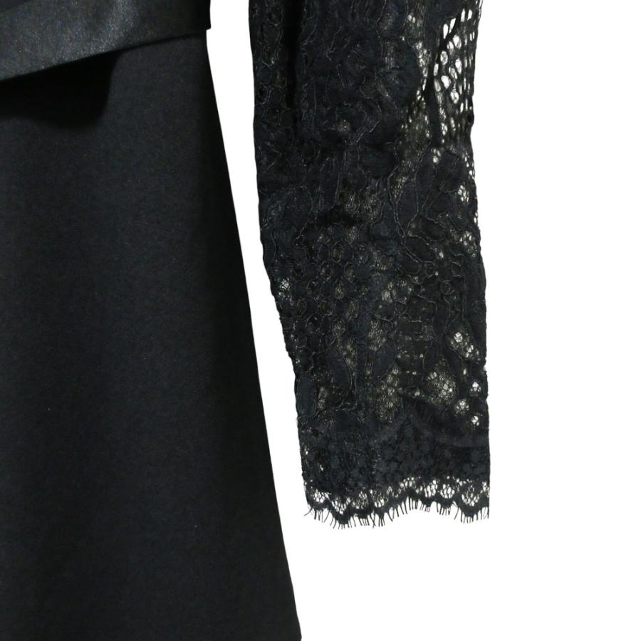 TADASHI SHOJI レースコンビワンピース Tadashi Shoji 美品 タダシショージ レースコンビ ドレス 長袖 ロング
