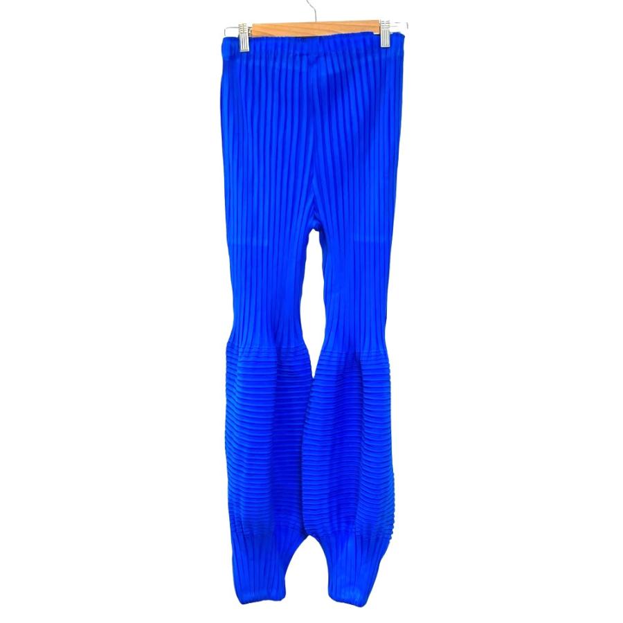 美品 24SS ISSEY MIYAKE イッセイミヤケ イージーウエスト デザインパンツ IM41FF619 サイズ2 ブルー レディース 古着 中古_1