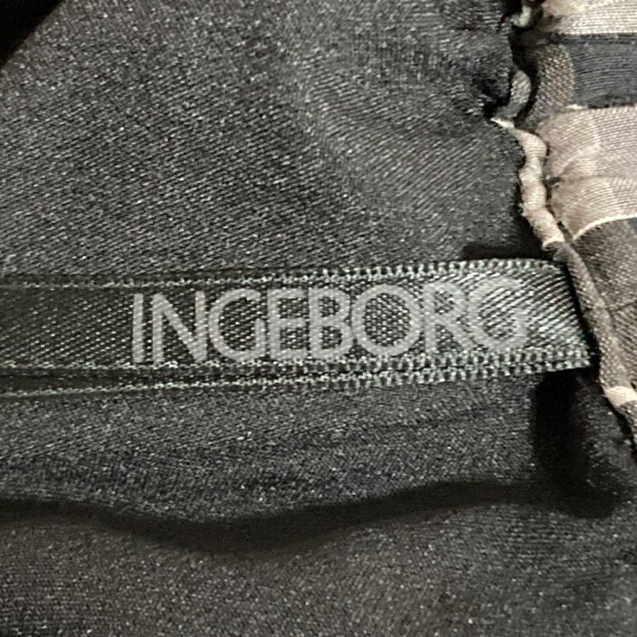 INGEBORG（インゲボルグ） 美品 チェック エンブロイダリー イージー  