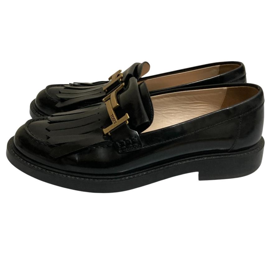 美品 TOD'S トッズ ダブルT フリンジ ローファー サイズ39 26cm相当