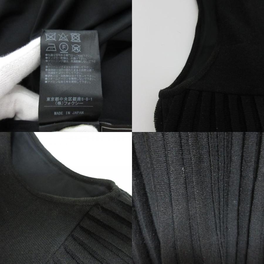 FOXEY（フォクシー） 良品 プリーツ ニットワンピース 38639 サイズ38 