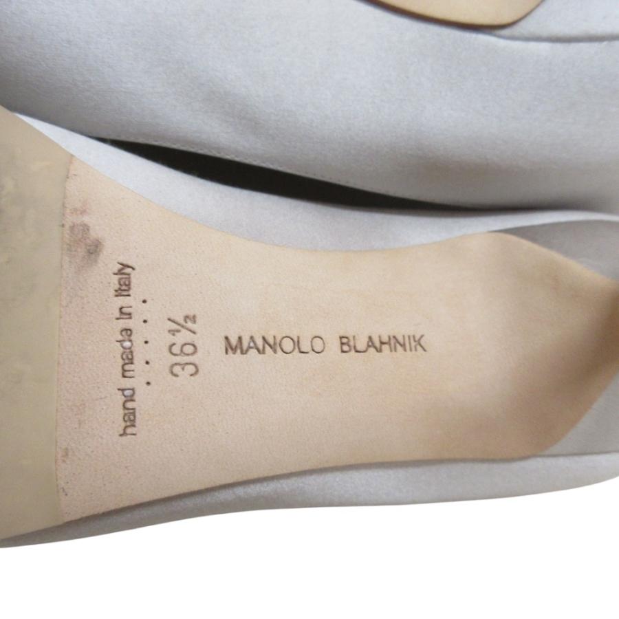 MANOLO BLAHNIK（マノロブラニク） 美品 HANGISI_CLC ハンギシ サテン