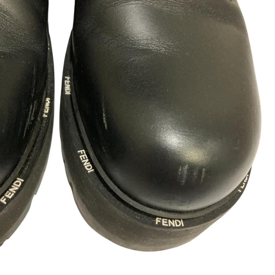 FENDI（フェンディ） 良品 ロゴデザイン レースアップブーツ サイズ38 