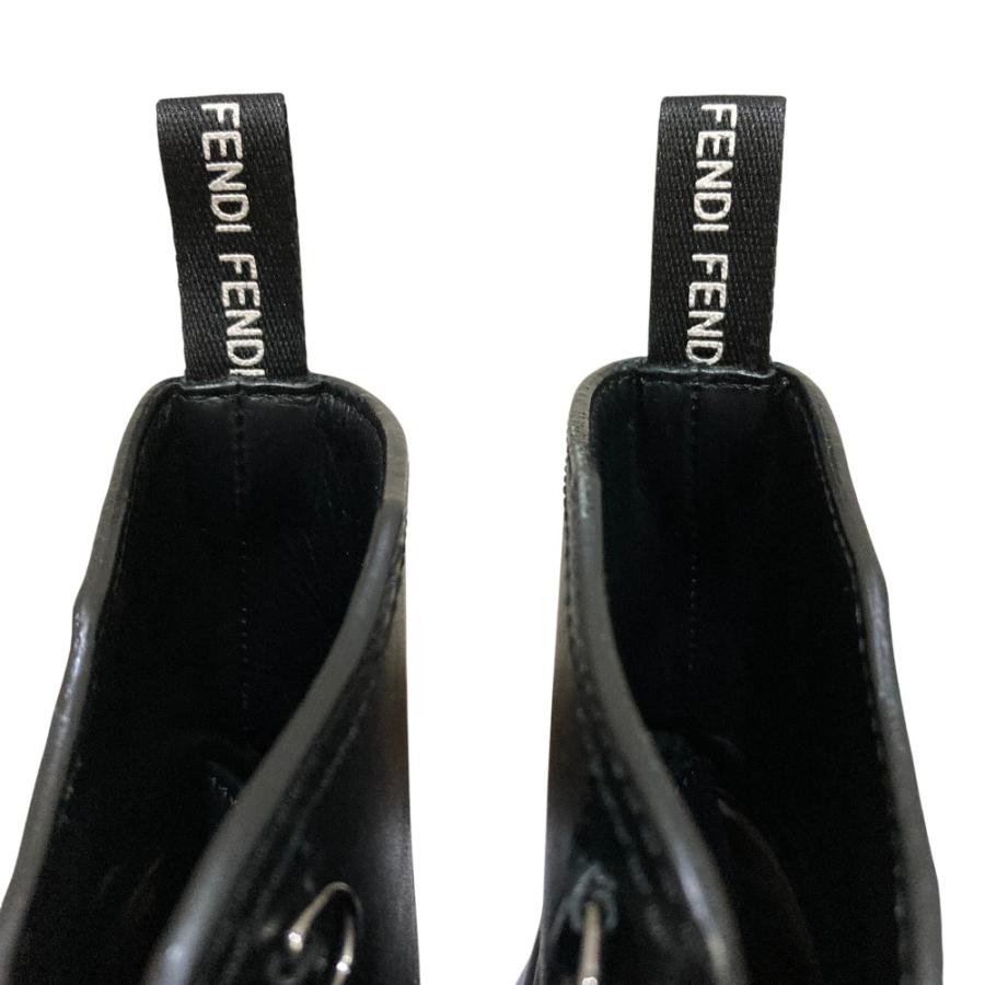 FENDI（フェンディ） 良品 ロゴデザイン レースアップブーツ サイズ38 