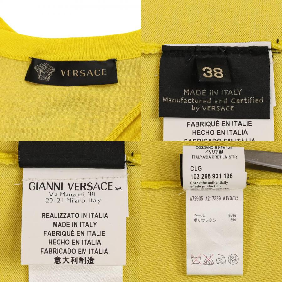 VERSACE（ヴェルサーチェ） 良品 オープンショルダー ニットドレス
