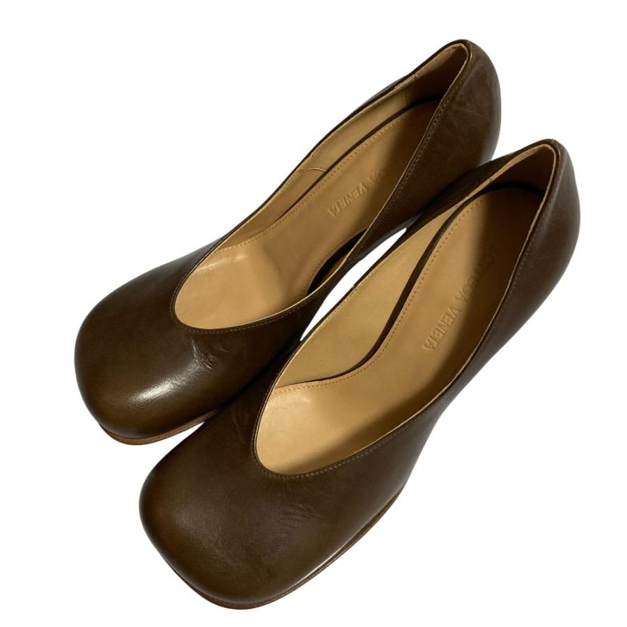 未使用 BOTTEGA VENETA ボッテガヴェネタ スクエアトゥ レザー 