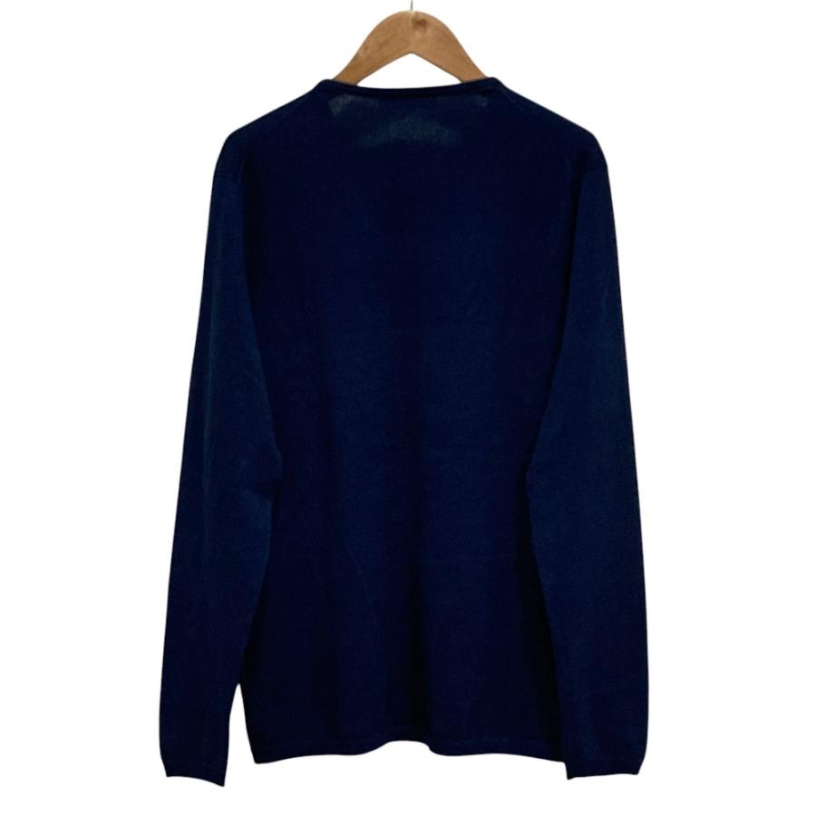 CRUCIANI クルチアーニ イタリア製 ハイゲージコットンクルーネックカーディガン CD9975 40 NAVY ニット 定価42,120円 トップス【中古】【CRUCIANI】 Cruciani - CRUCIANI クルチアーニ イタリア製 ハイゲージコットン