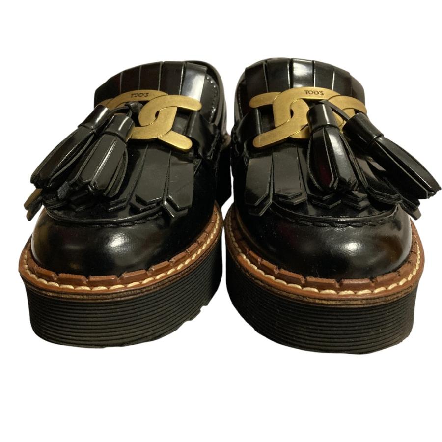 美品 TOD'S トッズ KATE キルトタッセル ローファー レザーシューズ
