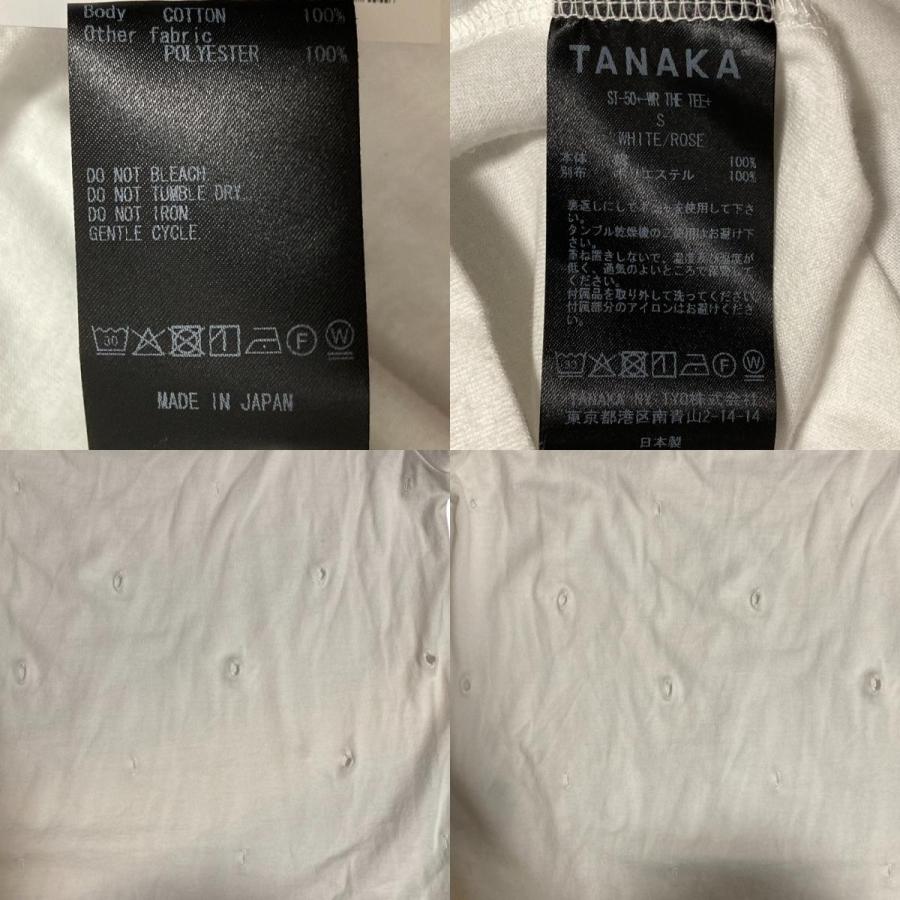 良品 TANAKA タナカ THE TEE チュール付き Tシャツ ST-50 サイズS ホワイト レディース 古着 中古 USED 良品 TANAKA タナカ THE TEE チュール付き Tシャツ ST-50 サイズS