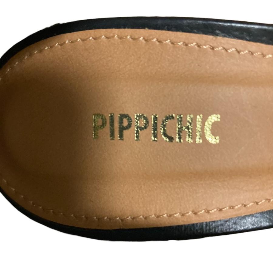 PIPPICHIC（ピッピシック） 美品 レザー スクエアトゥパンプス サイズ