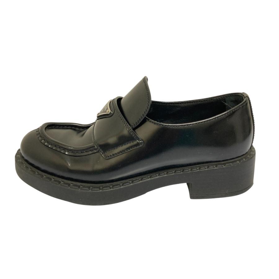 PRADA（プラダ） 良品 チョコレート ブラッシュドレザー ローファー 