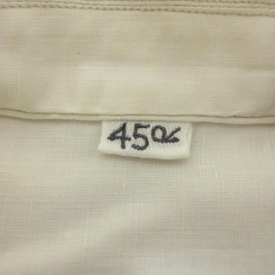 良品 45R フォーティファイブアール リネン908サファリSHIRT 長袖