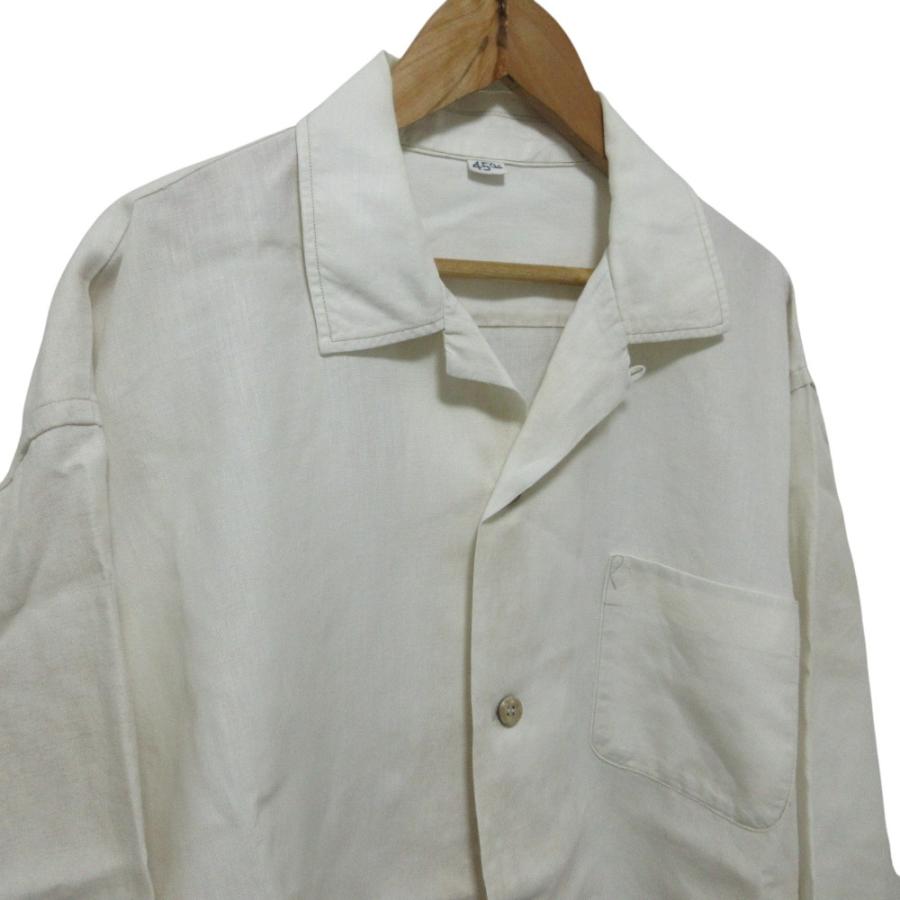 良品 45R フォーティファイブアール リネン908サファリSHIRT 長袖