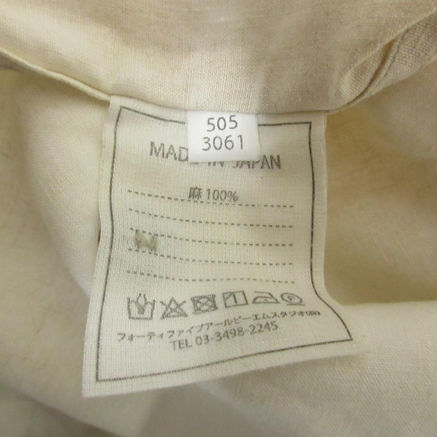 良品 45R フォーティファイブアール リネン908サファリSHIRT 長袖