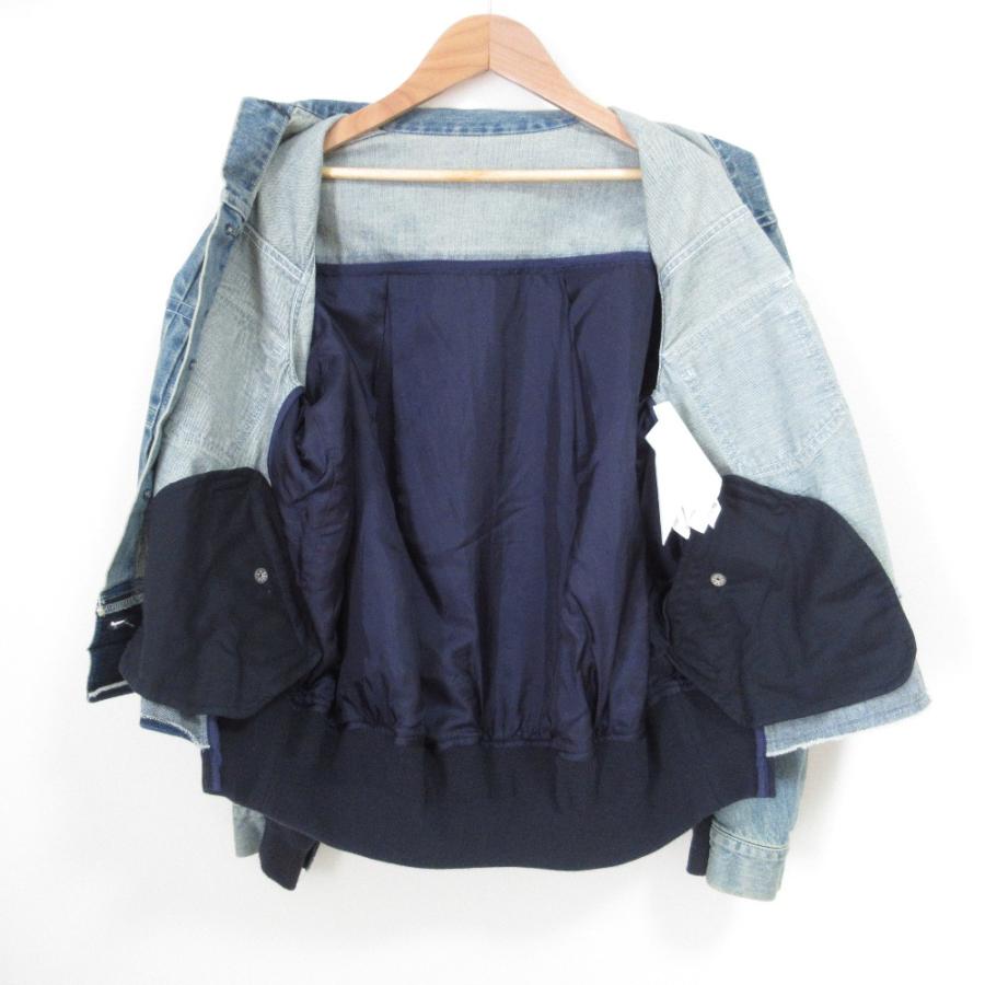 sacai SCW-051 デニムジャケット sacai（サカイ） 良品 デニム MA-1 ドッキング デニムジャケット SCW