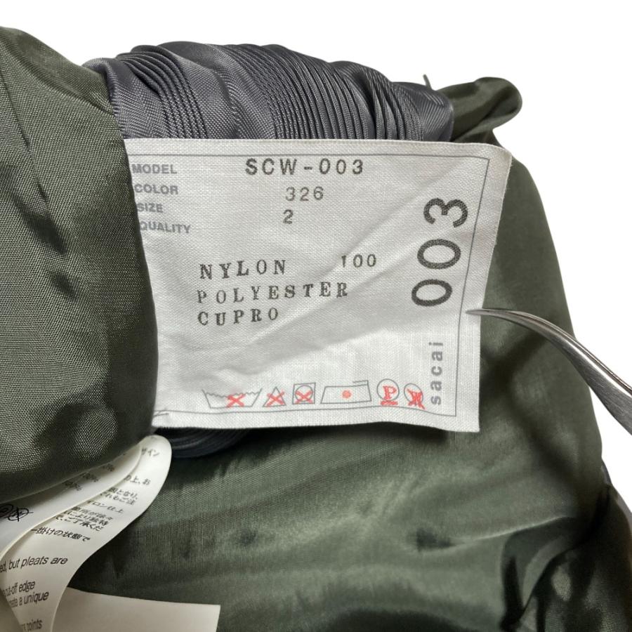 sacai（サカイ） 良品 Nylon Twill MA-1 ナイロン ツイル プリーツ