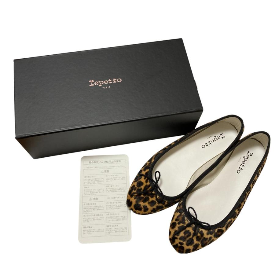 repetto（レペット） 美品 サンドリオン レオパード バレエ フラット 